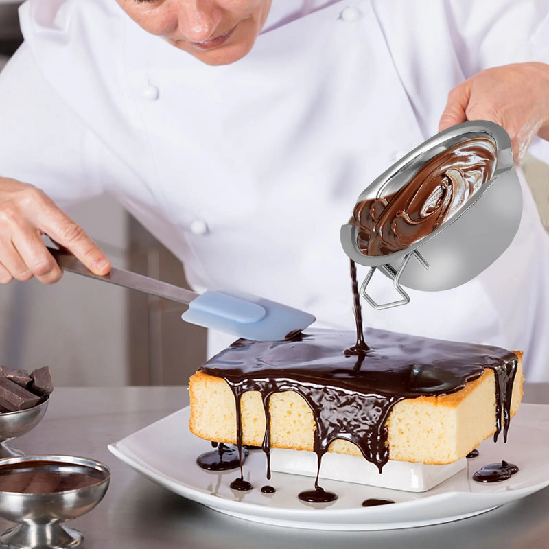 Dvigubas katilas Vaškas Lydymo puodas Sūrio Lydymo Puodas Šokolado Lydymo Puodas Nerūdijančio plieno Šokoladinis Puodas Gražus Prašmatnus Puikus Saugus