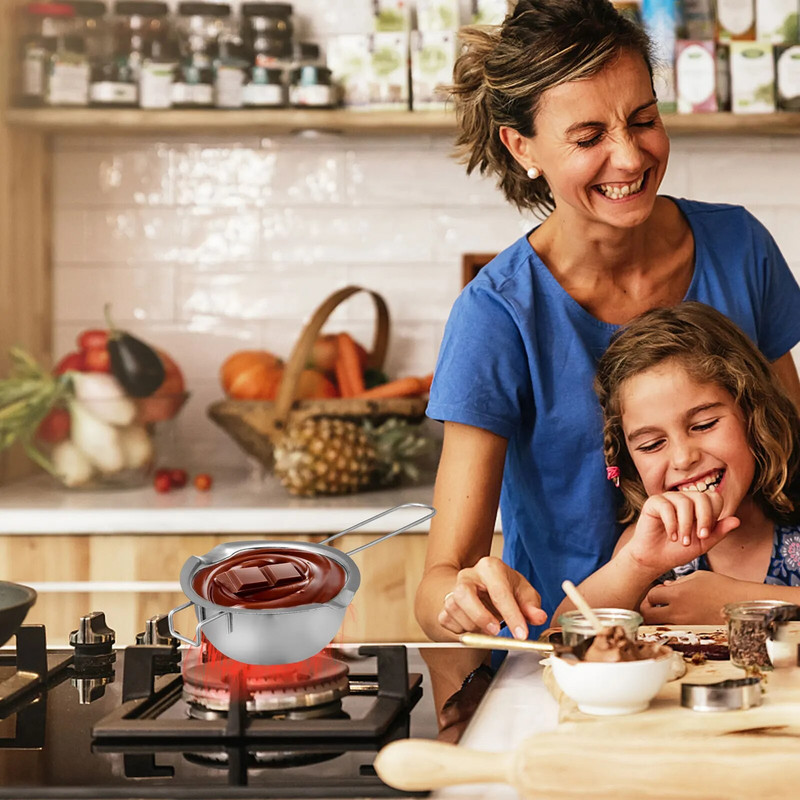 Dvigubas katilas Vaškas Lydymo puodas Sūrio Lydymo Puodas Šokolado Lydymo Puodas Nerūdijančio plieno Šokoladinis Puodas Gražus Prašmatnus Puikus Saugus