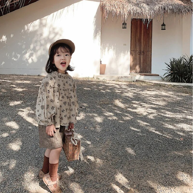 Proljetna odjeća za djevojčice 2022. Bluze dugih rukava Pamučne dječje košulje s cvjetnim uzorkom Blusasi Dječje majice za dojenčad