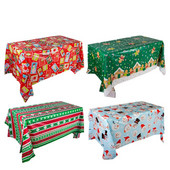 Față de masă de unică folosință Dovleac Liliacul Fantomă Omul de zăpadă Față de masă imprimată pentru Halloween, petrecere de Crăciun, Decor Față de masă