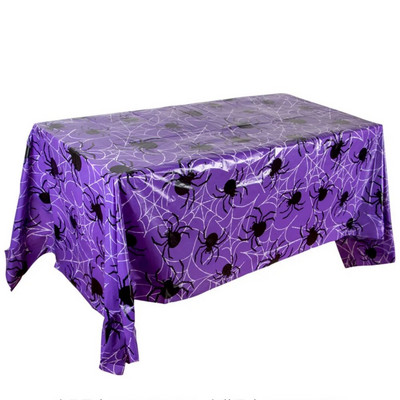 Față de masă de unică folosință Dovleac Liliacul Fantomă Omul de zăpadă Față de masă imprimată pentru Halloween, petrecere de Crăciun, Decor Față de masă