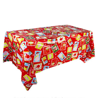 Față de masă de unică folosință Dovleac Liliacul Fantomă Omul de zăpadă Față de masă imprimată pentru Halloween, petrecere de Crăciun, Decor Față de masă