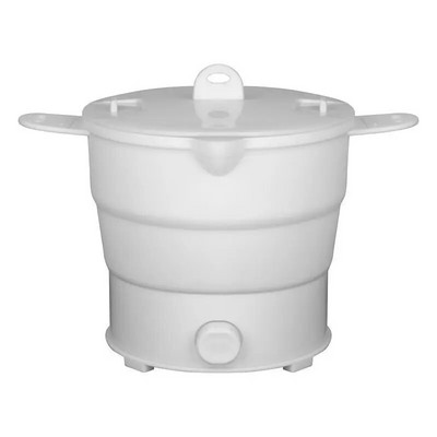 Putni sklopivi električni silikonski lonac za kuhanje 1,2 L, prijenosni silikonski kuhalo za hranu, putna spavaonica, rezanci Bojler Hotpot Cook