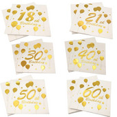 10 vnt 18 21 30 40 50 60 su gimtadieniu Popieriniai vienkartiniai servetėlių stalo reikmenys Suaugusiųjų gimtadienio šventės dekoravimo reikmenys