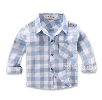 Dögös fiús lány ingek Alkalmi Camisa Masculina lány blúzok Gyerek Gyerek Pamut ruhák Kisfiú kockás hosszú ujjú ingek