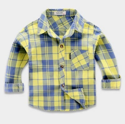 Dögös fiús lány ingek Alkalmi Camisa Masculina lány blúzok Gyerek Gyerek Pamut ruhák Kisfiú kockás hosszú ujjú ingek