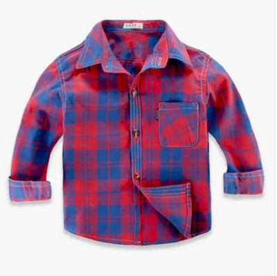 Dögös fiús lány ingek Alkalmi Camisa Masculina lány blúzok Gyerek Gyerek Pamut ruhák Kisfiú kockás hosszú ujjú ingek