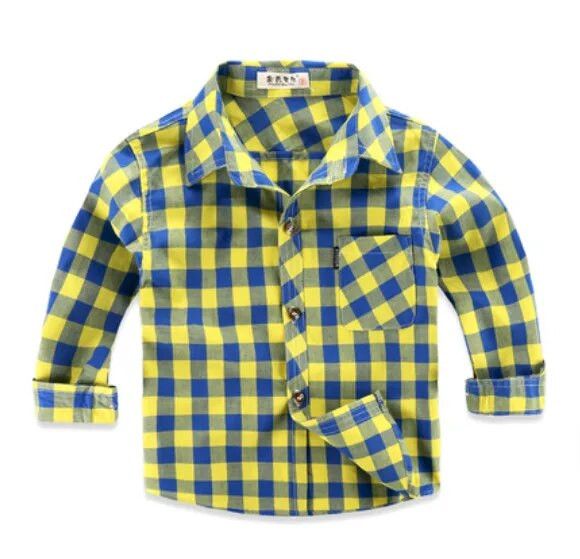 Dögös fiús lány ingek Alkalmi Camisa Masculina lány blúzok Gyerek Gyerek Pamut ruhák Kisfiú kockás hosszú ujjú ingek