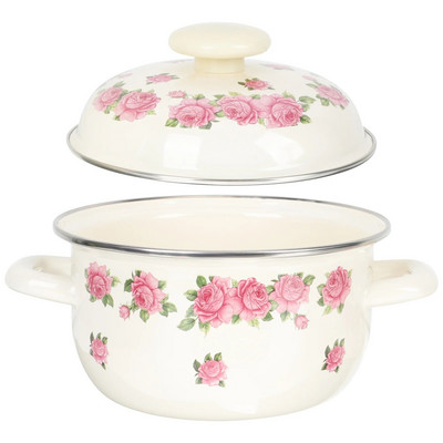 16 εκ. Creative σμάλτο πολλαπλών χρήσεων Σκεύη μαγειρικής βαθιάς κατσαρόλα με καπάκι Κατσαρόλα για σούπα Μικρά κατσαρόλες για μαγείρεμα Ζωγραφική κατσαρόλα με καπάκι για το σπίτι