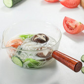 Mâner oală de sticlă Boluri pentru supă: Set bol de sticlă pentru servire Supă pentru supă Tocană Chilli Cereale Mașină de spălat vase și Vase de copt sigure pentru cuptor 650 ml