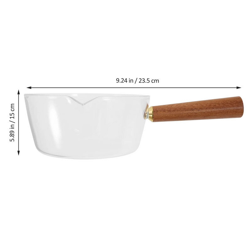 Mâner oală de sticlă Boluri pentru supă: Set bol de sticlă pentru servire Supă pentru supă Tocană Chilli Cereale Mașină de spălat vase și Vase de copt sigure pentru cuptor 650 ml