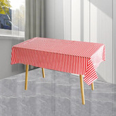 Gyönyörű party terítő Élénk színű étkezőasztal borító csíkok Nyomtatás Olajálló egyszer használatos étkezőasztal borító