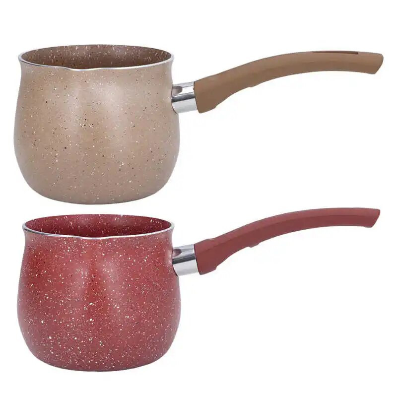 Nelipnus pieno puodas mini keptuvė su vienos rankenos kavos šildytuvas aliuminio lydinio nuplikymas maistui gaminti