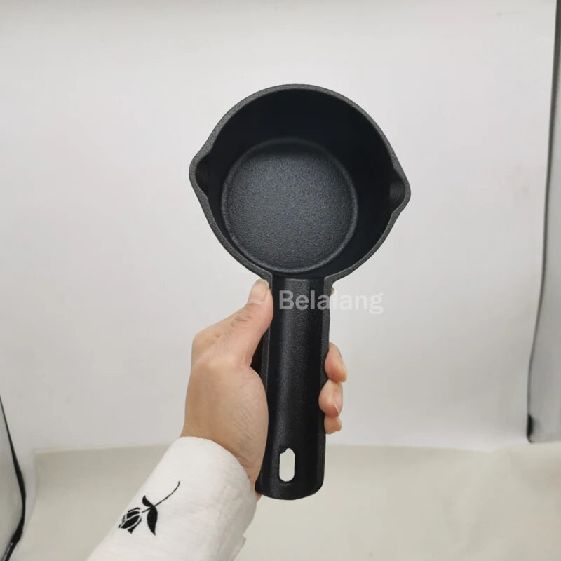 Ketaus indai, pieno puodas, sriubos puodas, karšto aliejaus puodas, 11 cm