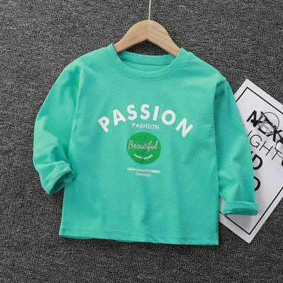 2023 őszi lányok fiúk pamut hosszú ujjú print aranyos pólók baba gyerekeknek gyerek póló