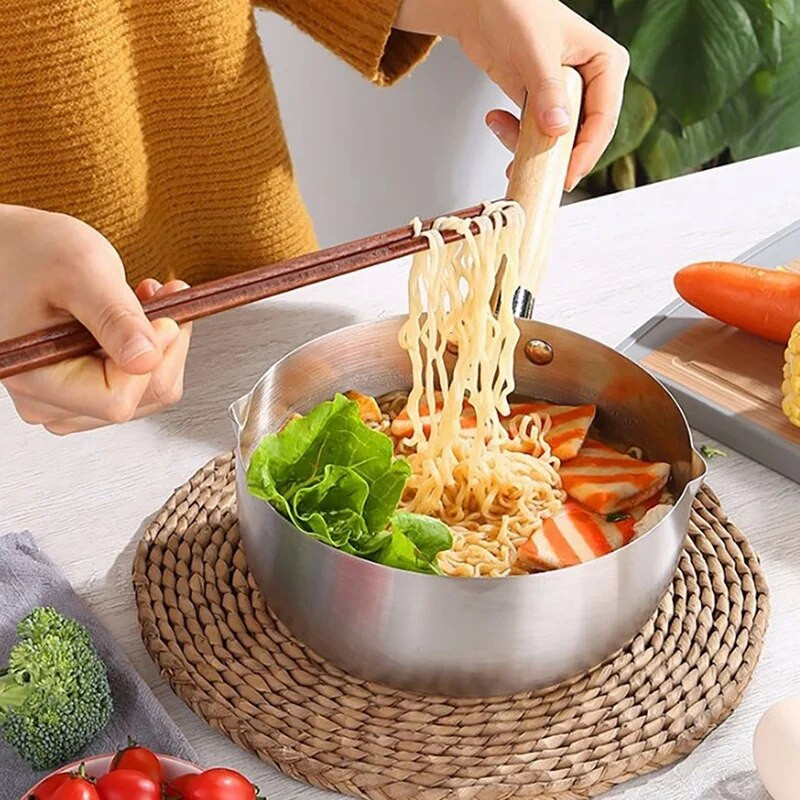 Αντικολλητικό κατσαρολάκι Παραδοσιακό ιαπωνικό κατσαρολάκι Χιόνι Κατσαρόλα μαγειρέματος Σούπα Κατσαρόλα Γάλα Μεγάλης χωρητικότητας Μικρό βάρος Κατσαρόλα γάλακτος