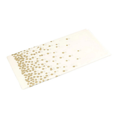 Fețe de masă din plastic Fețe de masă aurii de unică folosință Fețe de masă dreptunghiulare albe pentru decorare pentru nuntă/petrecere/banc