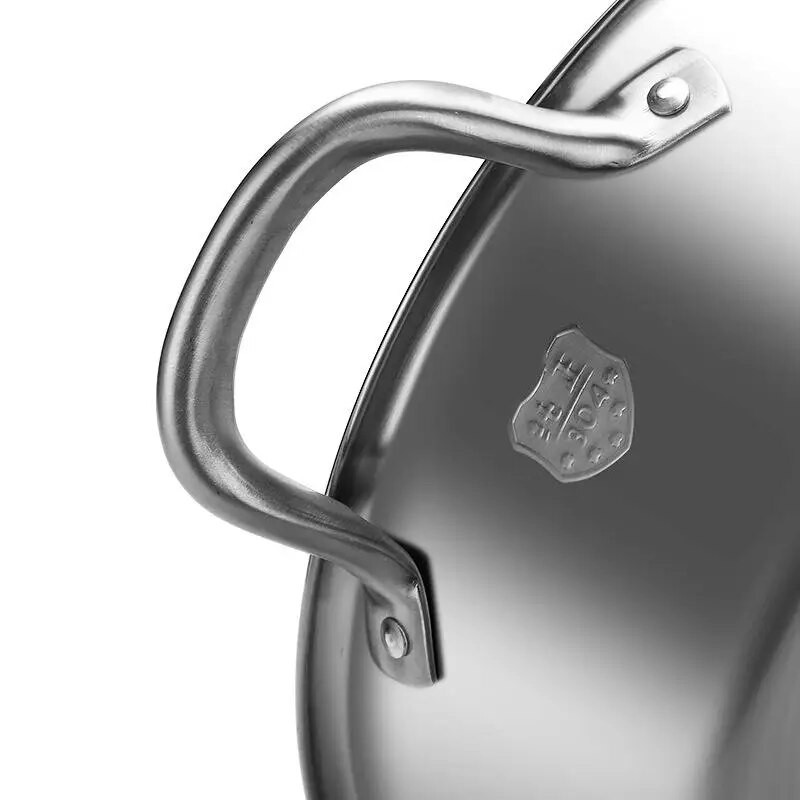 Pot Hot Shabu skirstytuvas su dvigubu dvigubu Yang Yin degiklių indukcinio pagrindo sriuba Hotpot virtuvės reikmenimis