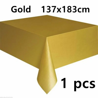 137*274cm Față de masă din aur trandafir Husă de masă cu puncte aurii/argintii pentru adulți Rechizite pentru petreceri La mulți ani Decorațiuni de nuntă