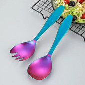 304 Σαλάτα από ανοξείδωτο ατσάλι Πιρούνι κουταλιού Μεγάλη σέσουλα φαγητού δημόσιας σερβιρίσματος για μπουφέ Ξενοδοχείου Σπίτι Κουζινικά σκεύη Αξεσουάρ κουζίνας