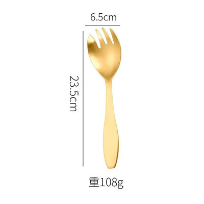 304 Σαλάτα από ανοξείδωτο ατσάλι Πιρούνι κουταλιού Μεγάλη σέσουλα φαγητού δημόσιας σερβιρίσματος για μπουφέ Ξενοδοχείου Σπίτι Κουζινικά σκεύη Αξεσουάρ κουζίνας