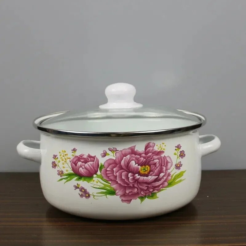 Κατσαρόλα με σμάλτο καπάκι Κατσαρόλα μαγειρέματος Μικρή κατσαρόλα ορχιδέας Διφωνικό μπολ φρουτοσαλάτας Επαγωγική κουζίνα Γενικά κατσαρόλες και τηγάνια Κατσαρόλα