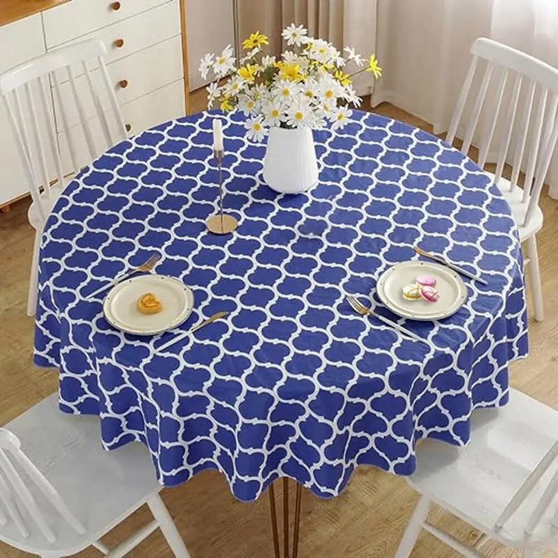 Lengvai prižiūrimas, atsparus išsiliejimui stalo viršelis Vandeniui atspari spausdinimo staltiesė, skirta naudoti lauke Daugkartinis stačiakampis valgomojo stalas