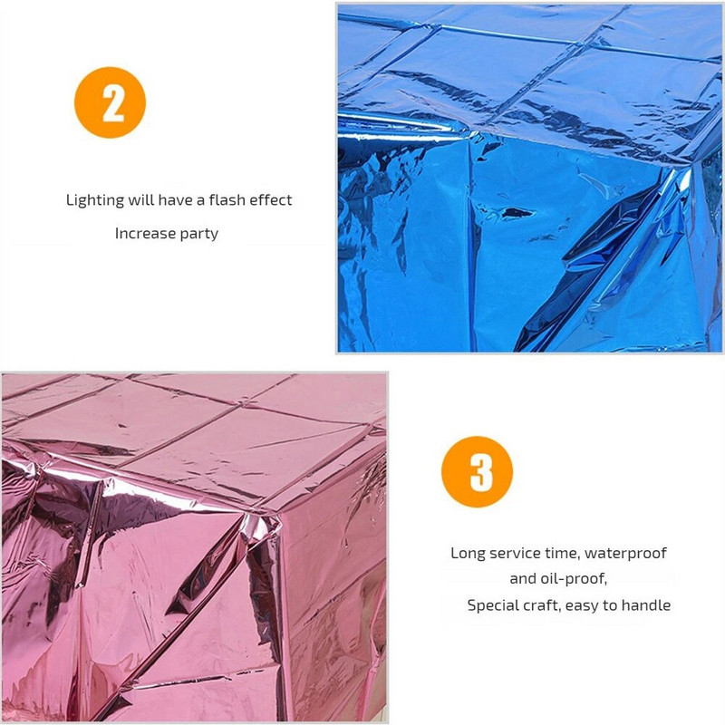 Ühekordne laudlina Alumiiniumist kilematerjal Õlikindel välguefekt Lihtne puhastada Ühekordsed baaritarvikud Veekindel laudlina