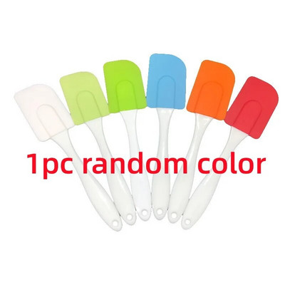 1vnt Silikoninė mentelė karščiui atspari lanksti mentele ilga rankena sviesto maišytuvas Maisto klasės guminis pyragas mentele virtuvės įrankiai