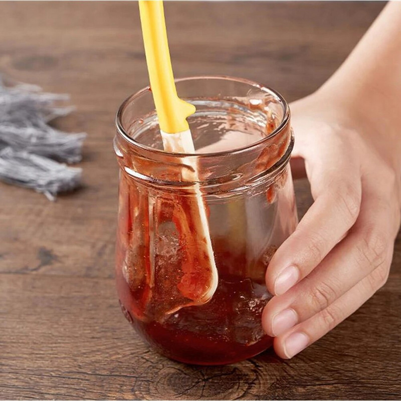 1vnt Silikoninė mentelė karščiui atspari lanksti mentele ilga rankena sviesto maišytuvas Maisto klasės guminis pyragas mentele virtuvės įrankiai