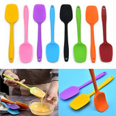 Karštai universalus karščiui atsparus integruota rankena silikoninis šaukštas grandiklis Mentele Ledų pyragas, skirtas virtuvės įrankių ir įrankių patogumui