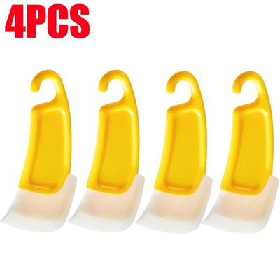 4/1 vnt Virtuvės silikono grandiklio valymo mentelė maisto likučių dėmių valikliui, teptukas, alyvos lėkštė valyti minkštus peiliukus