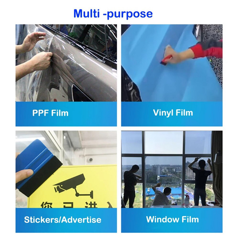 Veltinio krašto vinilo valytuvo aplikatorius langams tonuoti anglies plėvelės lipdukai Automobilių apvyniojimo įrankis kietas PP švarus grandiklis Auto priedai