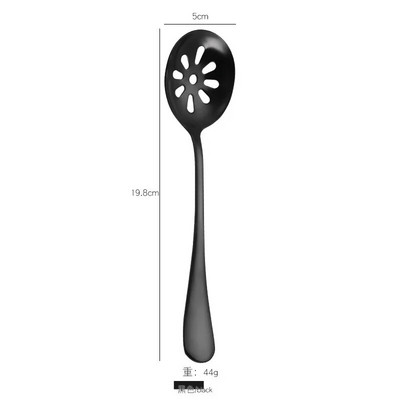 Kreatív rozsdamentes acél közönséges kanál és szűrőszűrő Többcélú rizskanál Western stílusú vacsorakanál Konyhai eszközök Gadgets