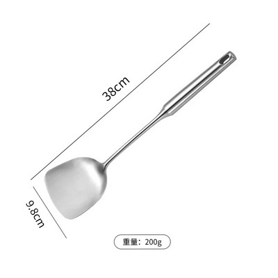 1 buc. Spatulă de gătit din oțel inoxidabil 304, lopată, strecurătoare, orez, lingură pentru supă, îngroșată, anti-opărire, ustensile de bucătărie, accesorii pentru vase de gătit