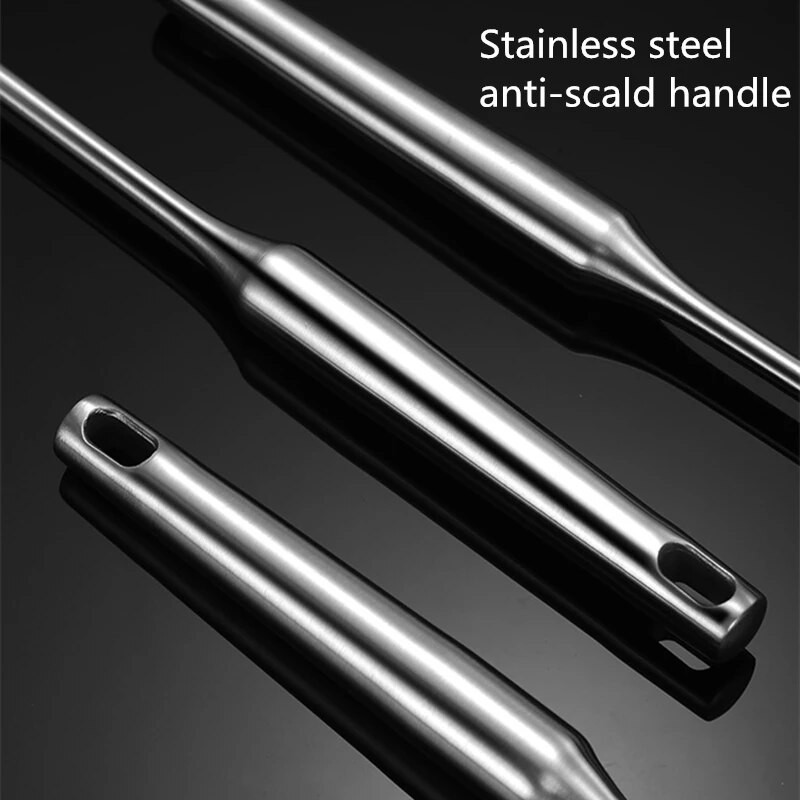 1 buc. Spatulă de gătit din oțel inoxidabil 304, lopată, strecurătoare, orez, lingură pentru supă, îngroșată, anti-opărire, ustensile de bucătărie, accesorii pentru vase de gătit