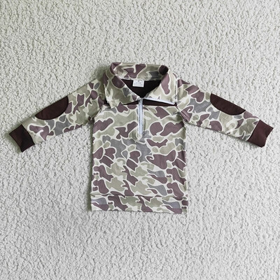 Nagyker kisgyermek Camo pulóver hosszú ujjú Mama fiú lány ing gyerekeknek ruházat gyerek hímző pólók