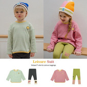 Îmbrăcăminte coreeană pentru copii Tricouri Toamna 2023 PS Copii Fete Băieți Cămăși cu mânecă lungă Topuri Jambiere Haine pentru copii 2 - 7 ani