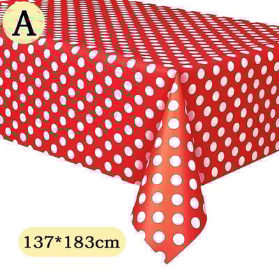 Τραπεζομάντιλο μιας χρήσης Αδιάβροχο Πλαστικό Τραπεζομάντιλο Γάμου Γάμου Τραπεζομάντιλο Dot Φιλικό προς το περιβάλλον Ορθογώνιο κάλυμμα τραπεζιού