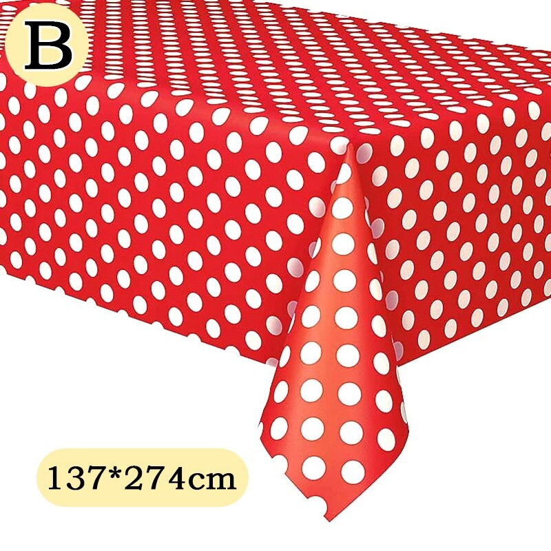 Τραπεζομάντιλο μιας χρήσης Αδιάβροχο Πλαστικό Τραπεζομάντιλο Γάμου Γάμου Τραπεζομάντιλο Dot Φιλικό προς το περιβάλλον Ορθογώνιο κάλυμμα τραπεζιού