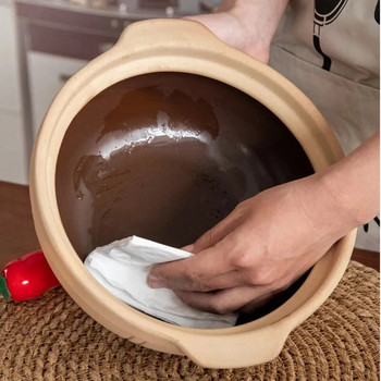 1 бр. 500 мл тенджера за задушаване Керамична тенджера за готвене с капак (разнообразен цвят) Корейски съдове за готвене Тенджери за готвене Комплект съдове