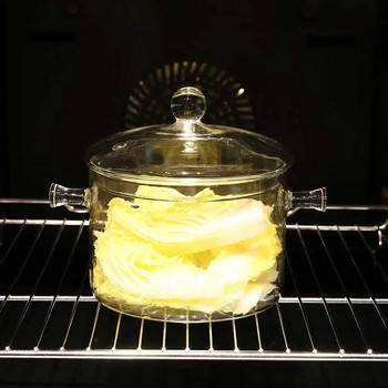 Οικιακός κουάκερ Εργαλεία κουζίνας Ανθεκτικό Μπολ Τηγάνια Σούπας Για Επίπεδα Γυάλινα Σκεύη Λαχανικών Σετ Μαγειρικής Διάφανη θερμότητα