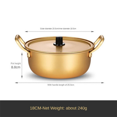 Keptų ryžių keptuvėje Makaronų puodas Greitas šilumos laidumas Vienas karštas puodas Tinka šeimai Vienas karštas puodas Bibimbap Trend Small