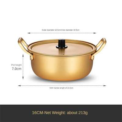 Keptų ryžių keptuvėje Makaronų puodas Greitas šilumos laidumas Vienas karštas puodas Tinka šeimai Vienas karštas puodas Bibimbap Trend Small