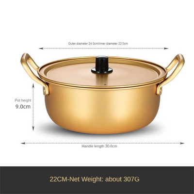 Keptų ryžių keptuvėje Makaronų puodas Greitas šilumos laidumas Vienas karštas puodas Tinka šeimai Vienas karštas puodas Bibimbap Trend Small