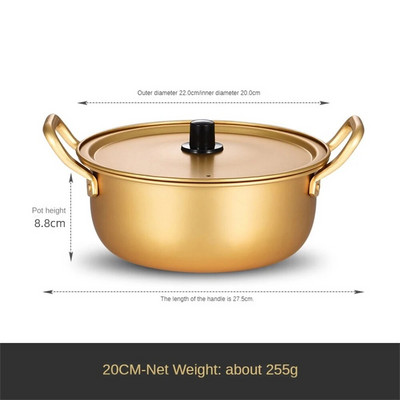 Keptų ryžių keptuvėje Makaronų puodas Greitas šilumos laidumas Vienas karštas puodas Tinka šeimai Vienas karštas puodas Bibimbap Trend Small