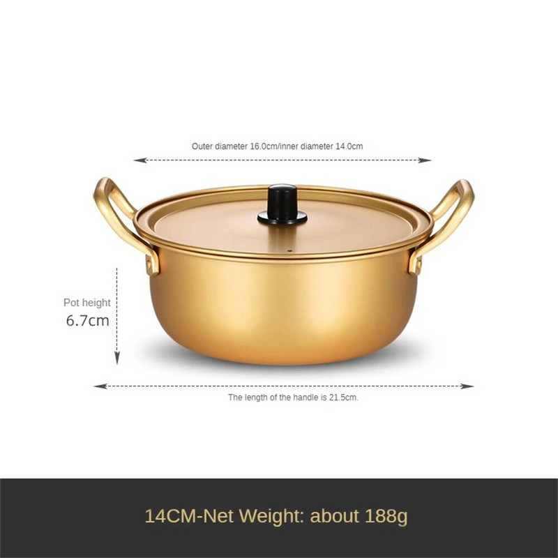 Keptų ryžių keptuvėje Makaronų puodas Greitas šilumos laidumas Vienas karštas puodas Tinka šeimai Vienas karštas puodas Bibimbap Trend Small