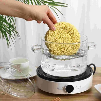 Γυάλινο κατσαρολάκι για μαγείρεμα σούπας Διαφανές νοικοκυριό νουντλ με υψηλή περιεκτικότητα σε βοριοπυριτικό