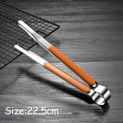 Rozsdamentes acél BBQ fogók Barbecue Grill Ételkapocs Jégfogó Hússaláta Pirítós Kenyérbilincs Konyhai Kiegészítők Szerszám Steak Clip