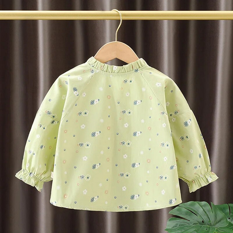 Lányok blúz Virág Baba blúz Kardigán tavaszi őszi hosszú ujjú felsők gyerekeknek lányoknak ingek alkalmi gyerek ruházat lány baba